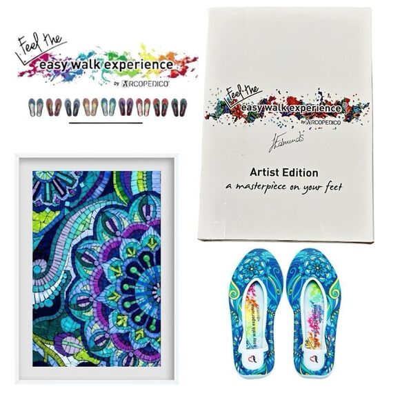 ARCOPEDICO Women’s Printed Lolita Art Edition in the Size 41/9.5-10 US Size - Picture 12 of 15